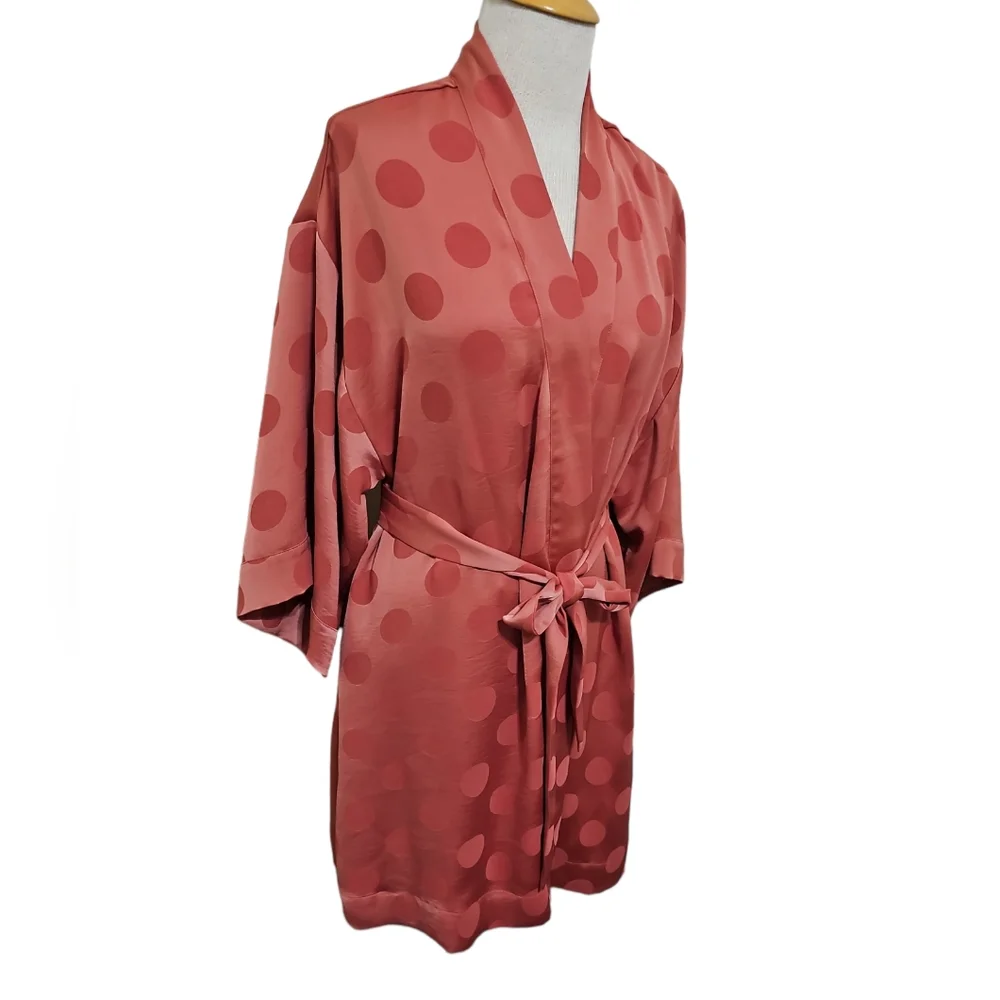 Soma Sensual Satin Short Robe - Picture 1 of 10